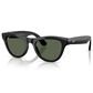 Rayban Glasses Skyler Gen 2 Sunglasses with Green Lenses in Shiny Black, , large