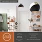 Vaxcel Devon 1-Light Semi Flush Mount in Matte Black and Satin Brass, , large
