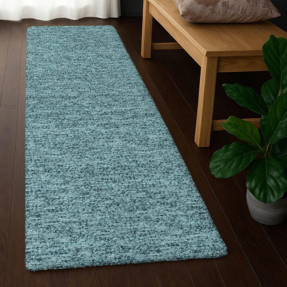Dalyn Rug Company Voyage VY2 Teal 2'3" x 7'6" Runner, , large