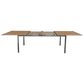 Three Birds Casual Avanti Patio Extension Dining Table in Steel and Teak, , large