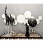 Maple and Jade 20" x 57" Glass Bubble Cluster Room Wall Mirror in Silver, , large