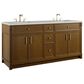 James Martin Bellshire 72" Double Bathroom Vanity in Honey Oak with 3 cm Lime Delight Silestone Top and Rectangular Sinks, , large
