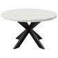 Steve Silver Xena 5-Piece Round Dining Set in White and Ebony, , large