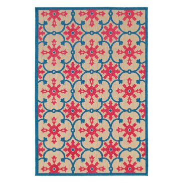 Oriental Weavers Cayman 190L 3"10" x 5"5" Sand/Pink Area Rug, , large