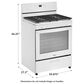 Whirlpool 30"" Manual Clean Gas Range, , large