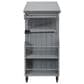 Hearth and Haven Outdoor Kitchen Island Cart with Adjustable Shelves and Stainless Steel Top in Gray, , large