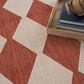 Nourison Positano Geometric Terracotta 6" x 9" Indoor/Outdoor Area Rug, , large