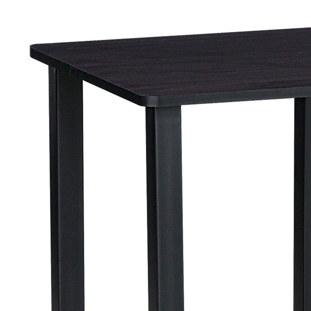 HOMLUX 2-Tier End Table in Dark Walnut (Set of 2), , large