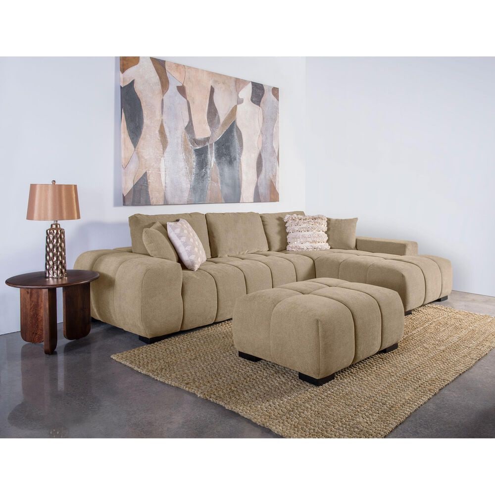 Coaster Octavia Rectangular Ottoman in Camel, , large