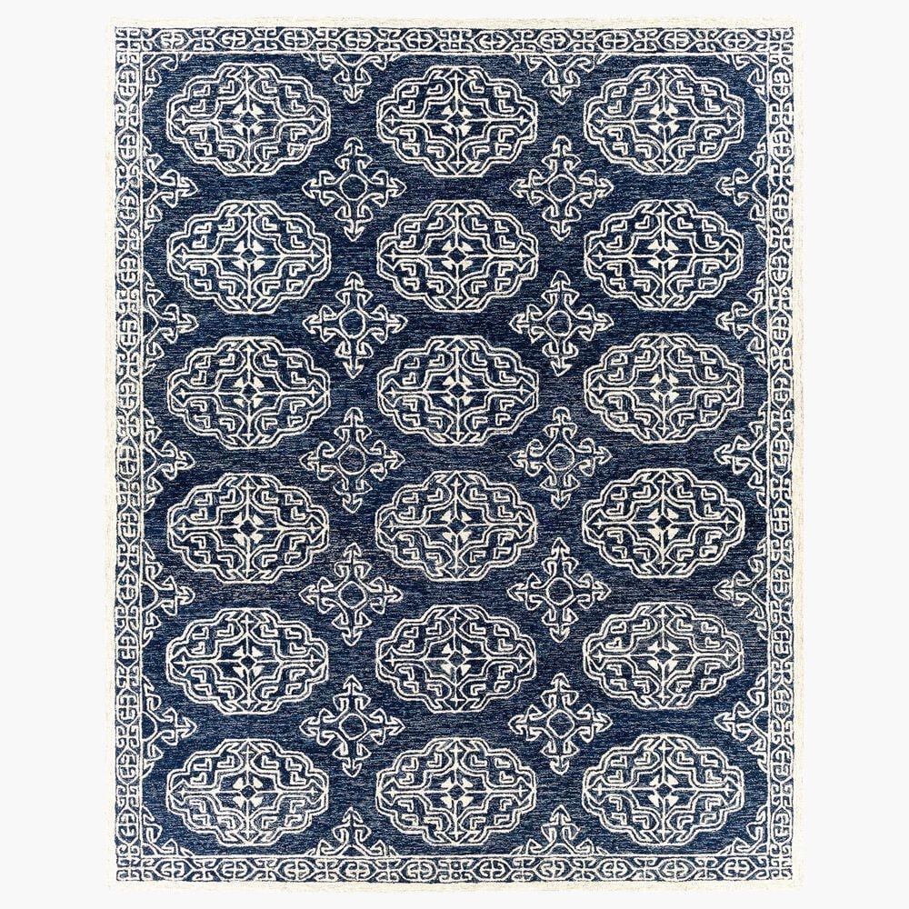 Surya Granada 9"9" x 13"9" Gray, Light Blue, Beige, Navy and Charcoal Area Rug, , large