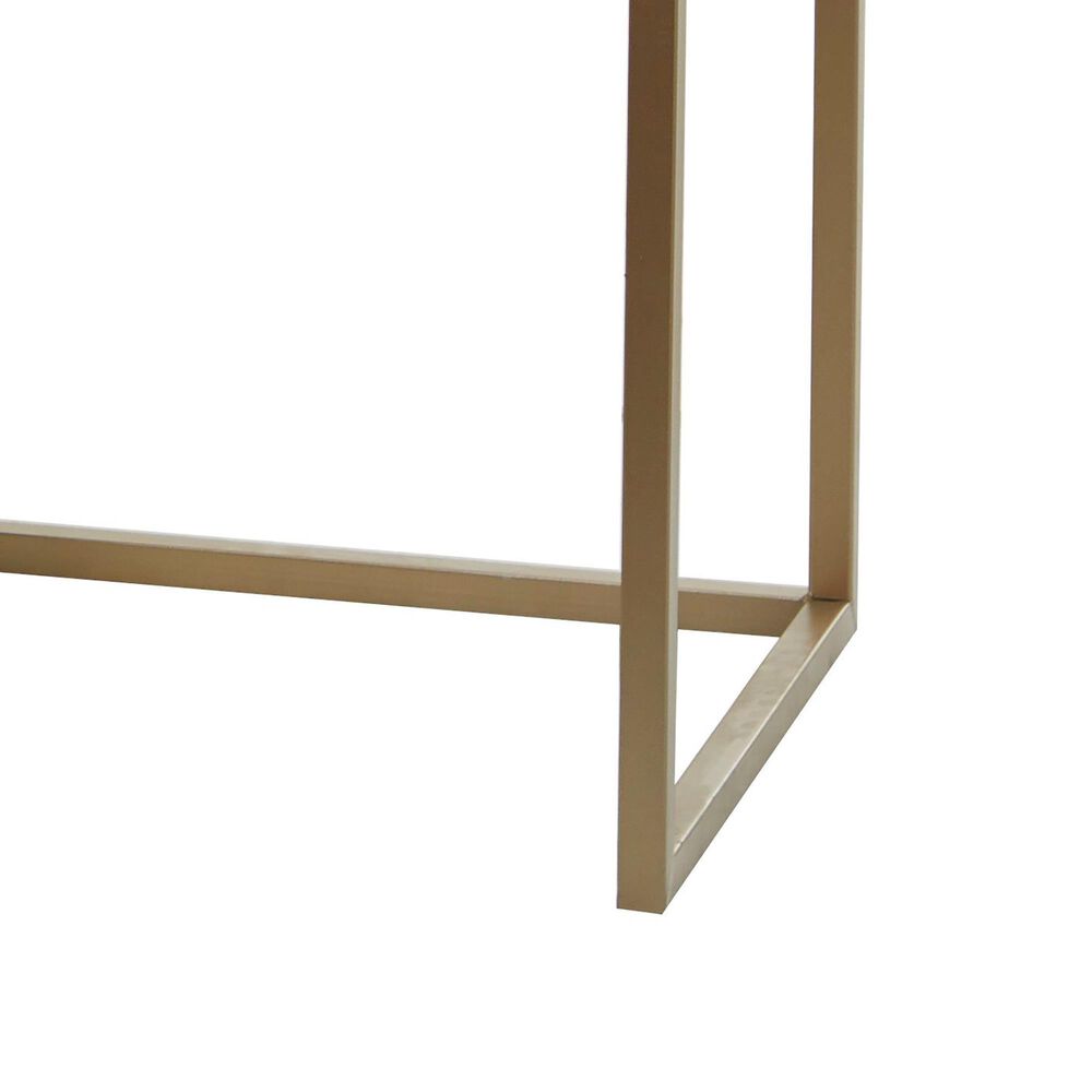 Maple and Jade Vanity Stool and Hidden Mirror in Light Gray and Gold, , large