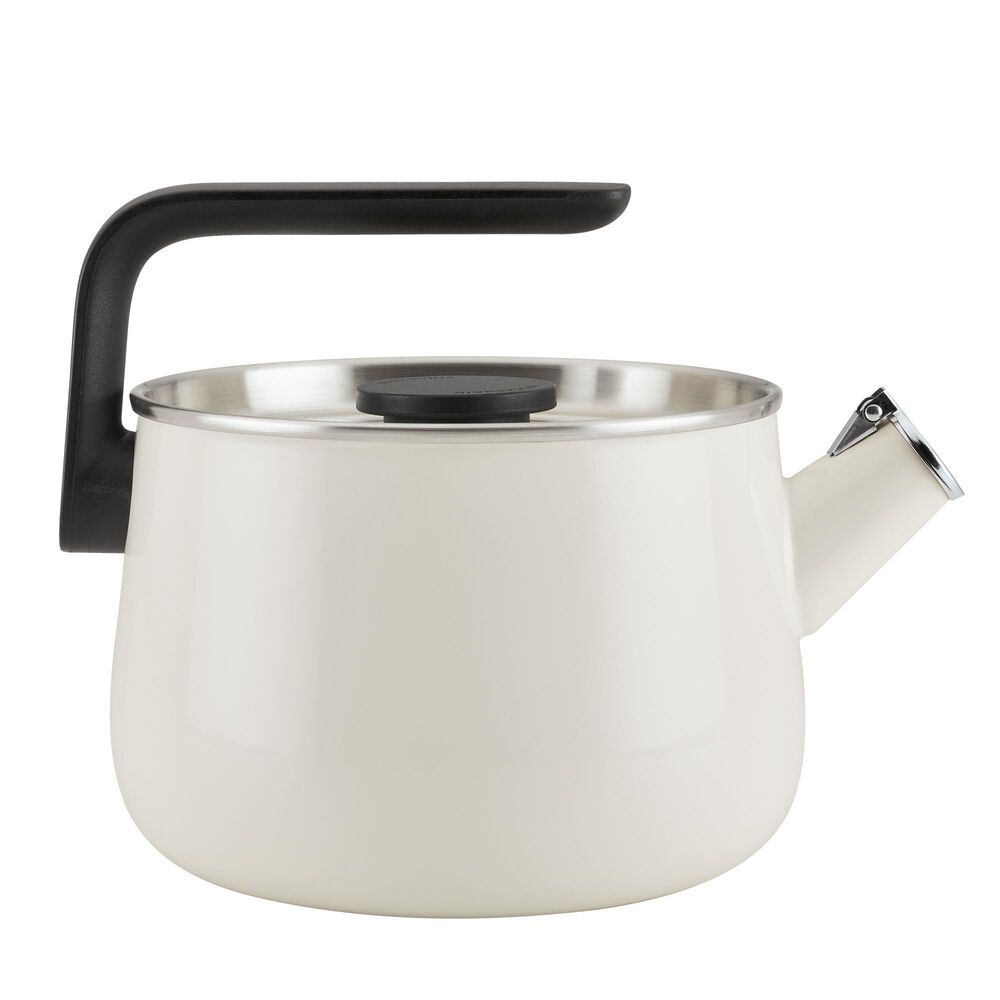Kitchenaid 2-Quart Stovetop Whistling Teakettle in White, , large