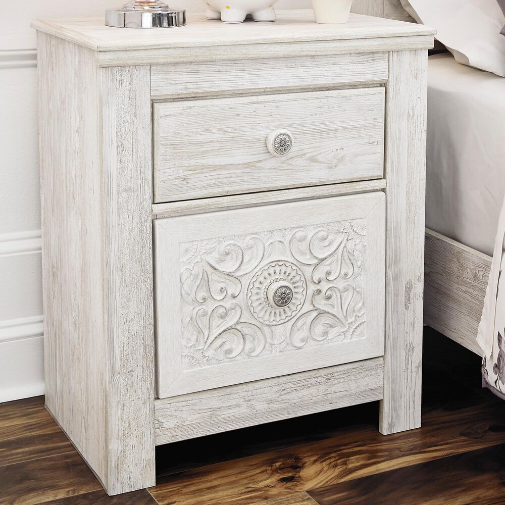 Ashley Paxberry 5-Piece Twin Bedroom Set in Whitewash, , large