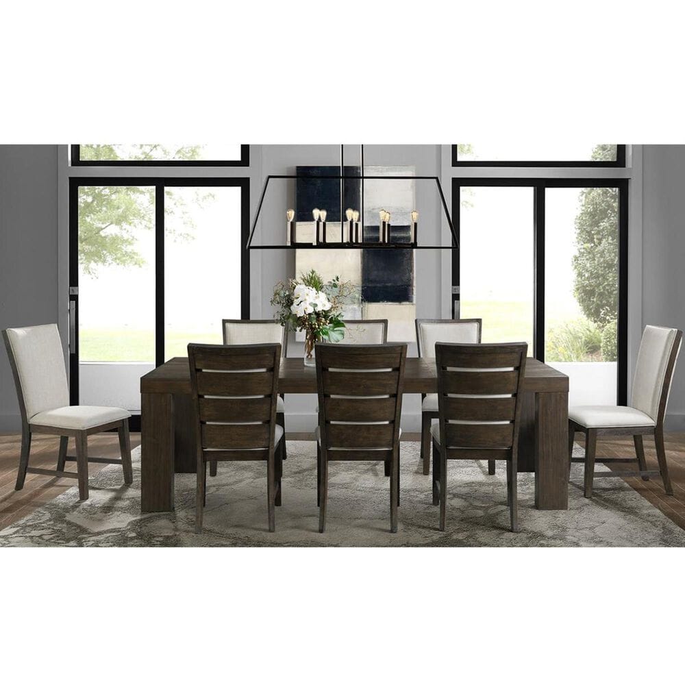 Mayberry Hill Grady 7-Piece Dining Set in Warm Cocoa, , large