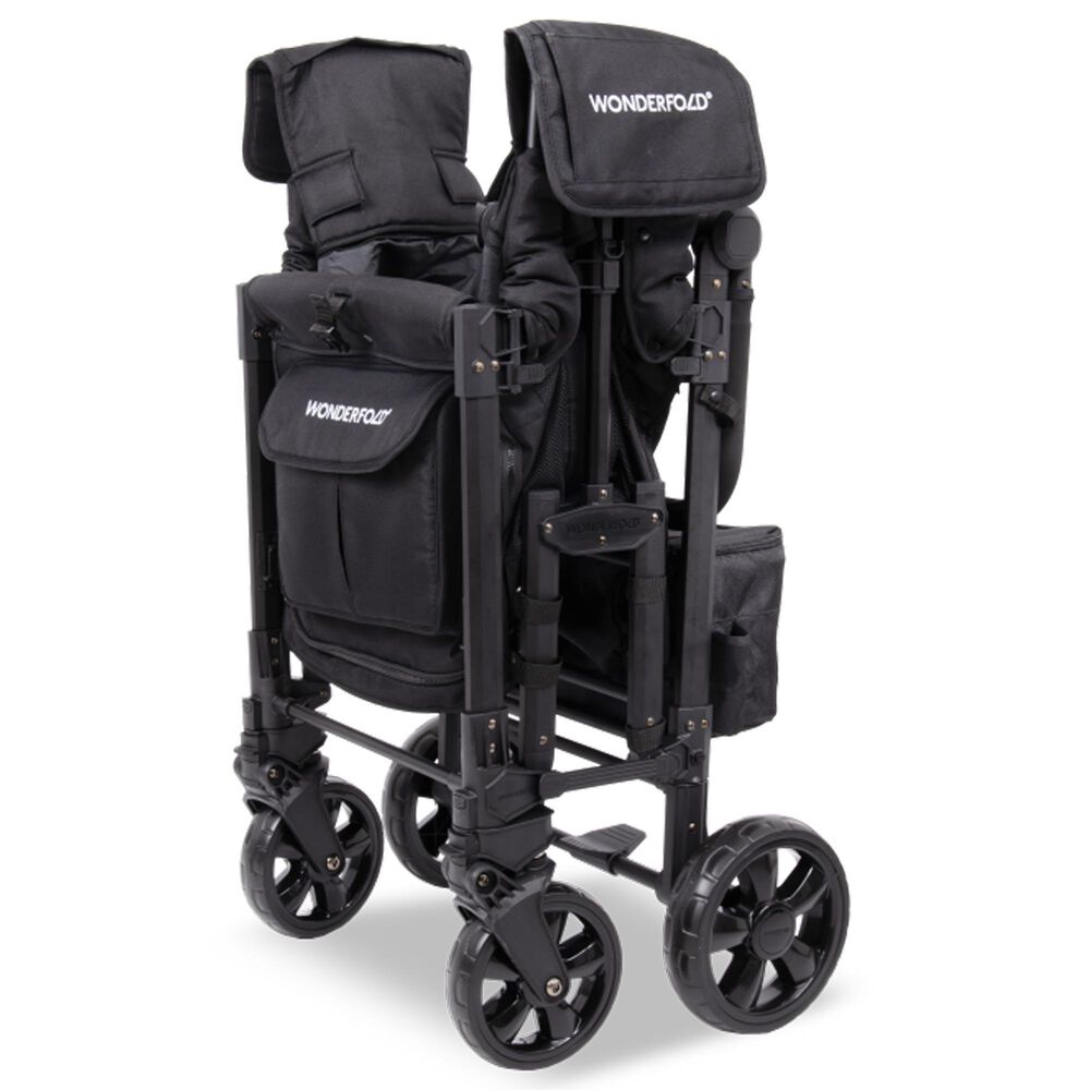 Wonderfold Elite Pro 2-Seater Stroller Wagon in Jet Black, , large