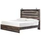 Ashley Drystan King Panel Bed in Rustic Brown with USB Ports, , large