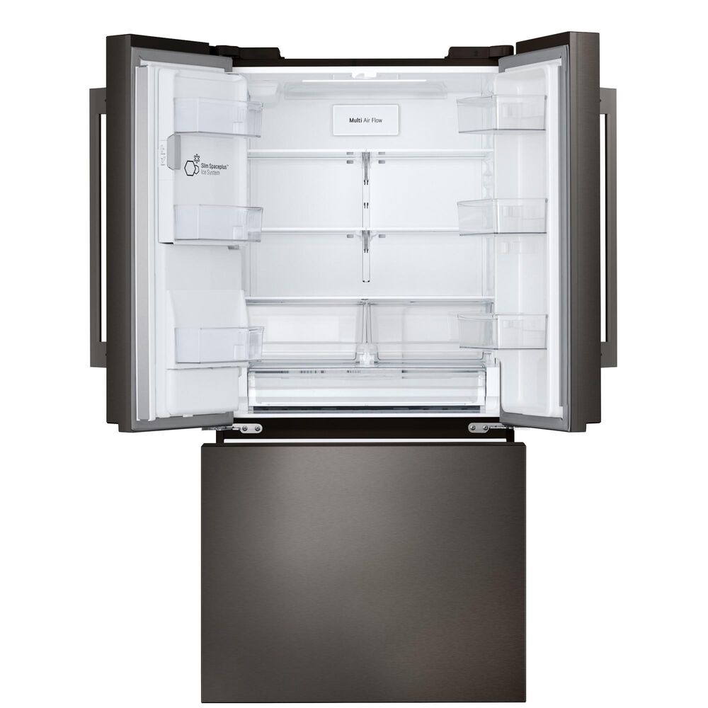 LG 24.5 Cu. Ft. 3-Door French Door Refrigerator in Black Stainless Steel, , large