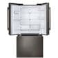 LG 24.5 Cu. Ft. 3-Door French Door Refrigerator in Black Stainless Steel, , large