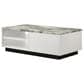 HOMLUX 47" Coffee Table with Faux Marble Top in White and Black, , large