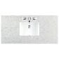 James Martin Vanities Lorelai 48" Single Vanity in Mid-Century Walnut with 3 cm Eternal Jasmine Pearl Quartz Top, , large
