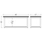 Timberlake Claremont 40" Bench in Black and Brown, , large