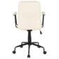 Lumisource Fredrick Office Chair with Cream Cushion in Black, , large