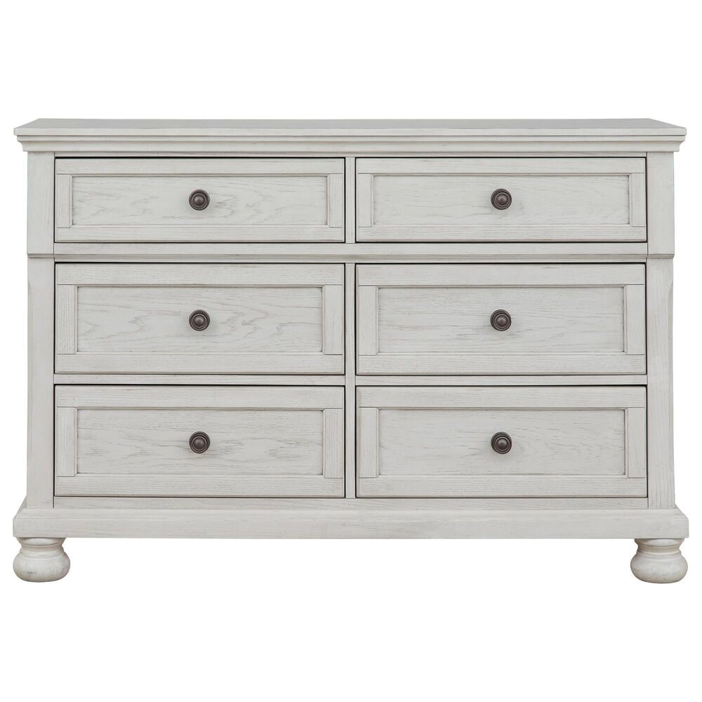 Ashley Robbinsdale 4-Piece Twin Storage Bedroom Set in Antique White, , large