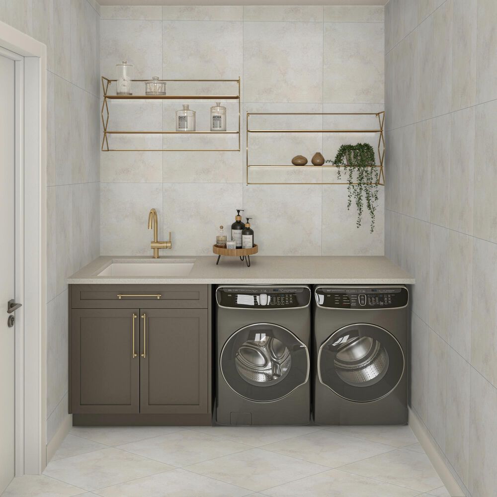 Dal-Tile Haddonstone Peony Rectangle Cross Cut 12" x 24" Porcelain Tile, , large