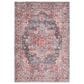 57 Grand by Nicole Curtis Series 1 7"10" x 9"10" Brick Red and Blue Area Rug, , large