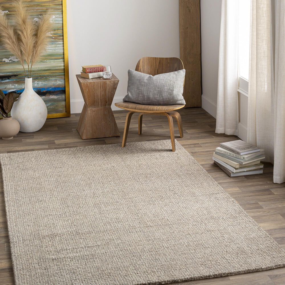 Surya Aiden 10&#39; x 14&#39; Gray and Ivory Area Rug, , large