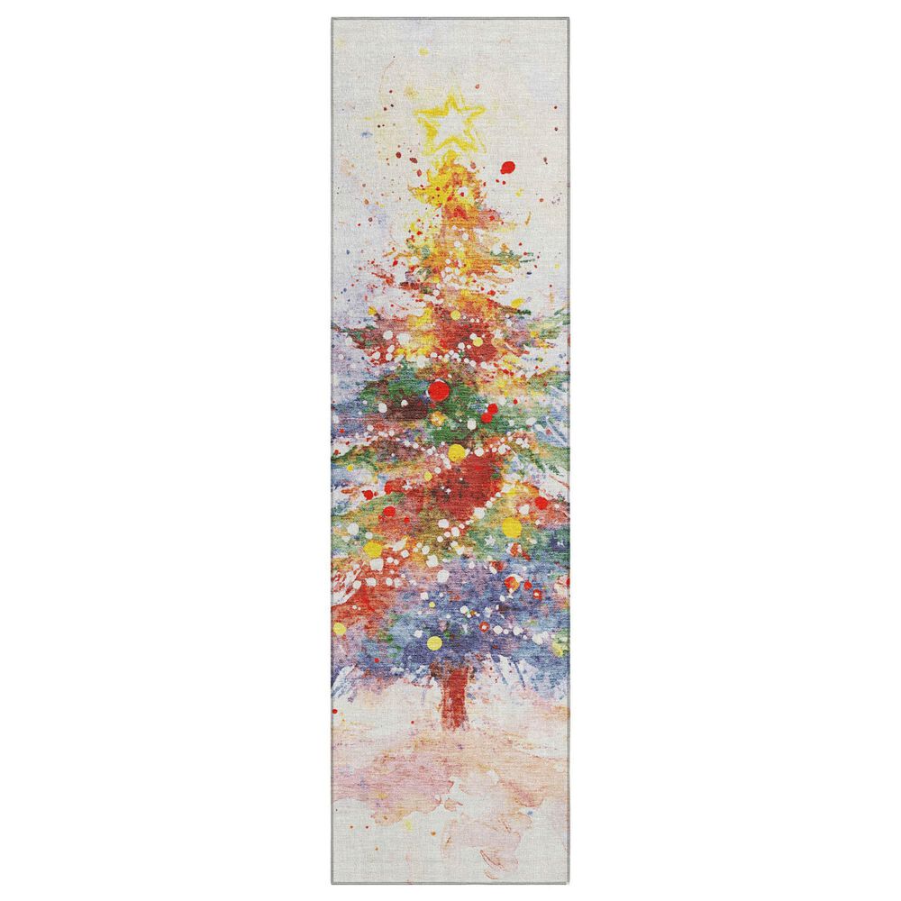 Dalyn Rug Company Wonderland WN17 2"3" x 7"6" Ivory Indoor/Outdoor Runner, , large