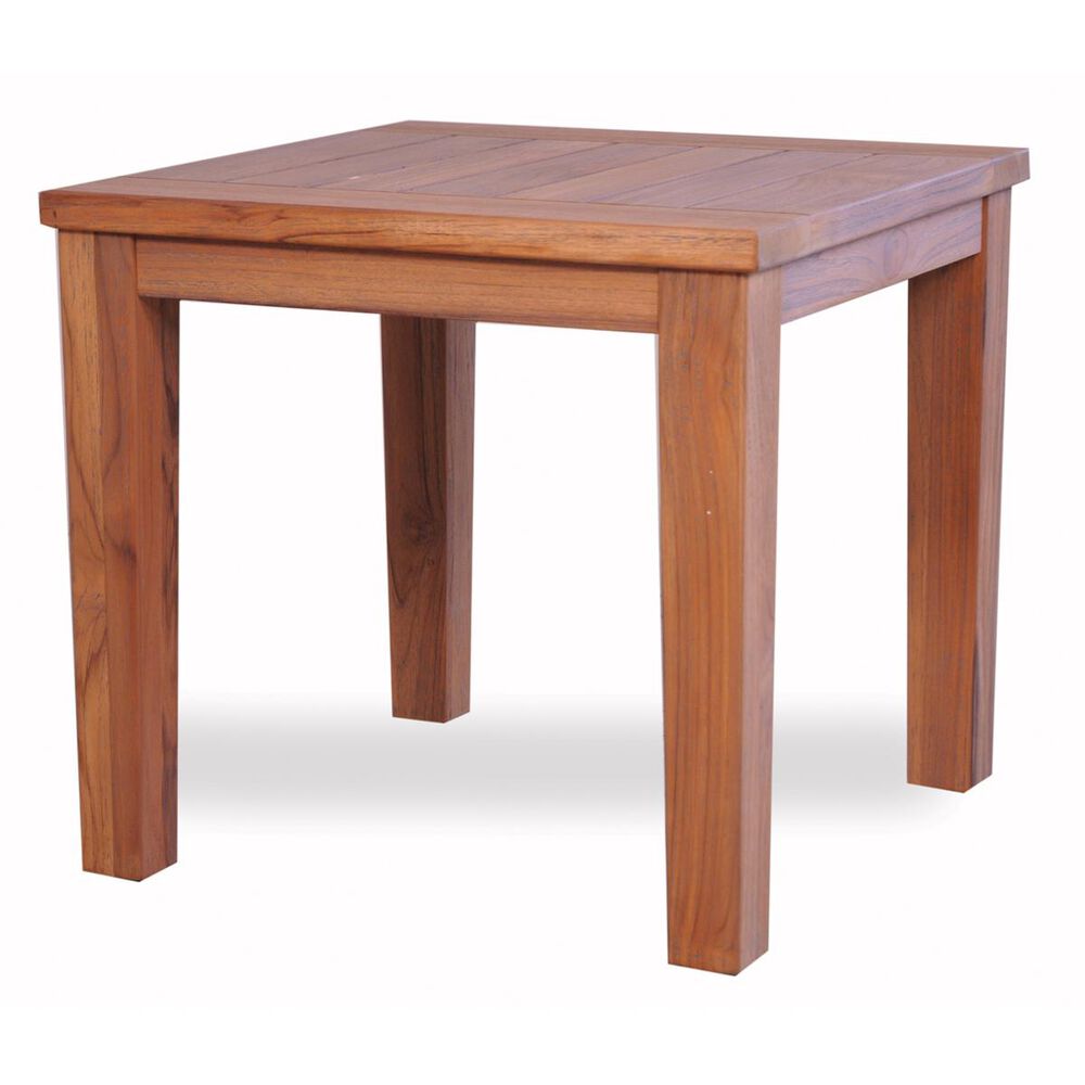 Lloyd Flanders Teak Tapered Leg End Table, , large