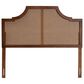 Baxton Studio Risha Queen Panel Headboard in Ash Walnut, , large