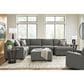 Ashley Clarington Oversized Accent Ottoman in Greystone, , large