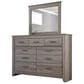 Ashley Zelen 5 Piece Queen Bedroom Set in Warm Gray, , large