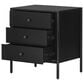 Four Hands Soto Metal 3-Drawer Nightstand in Black, , large