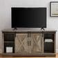 Walker Edison 58" Sliding Barn Door TV Stand in Grey Wash, , large