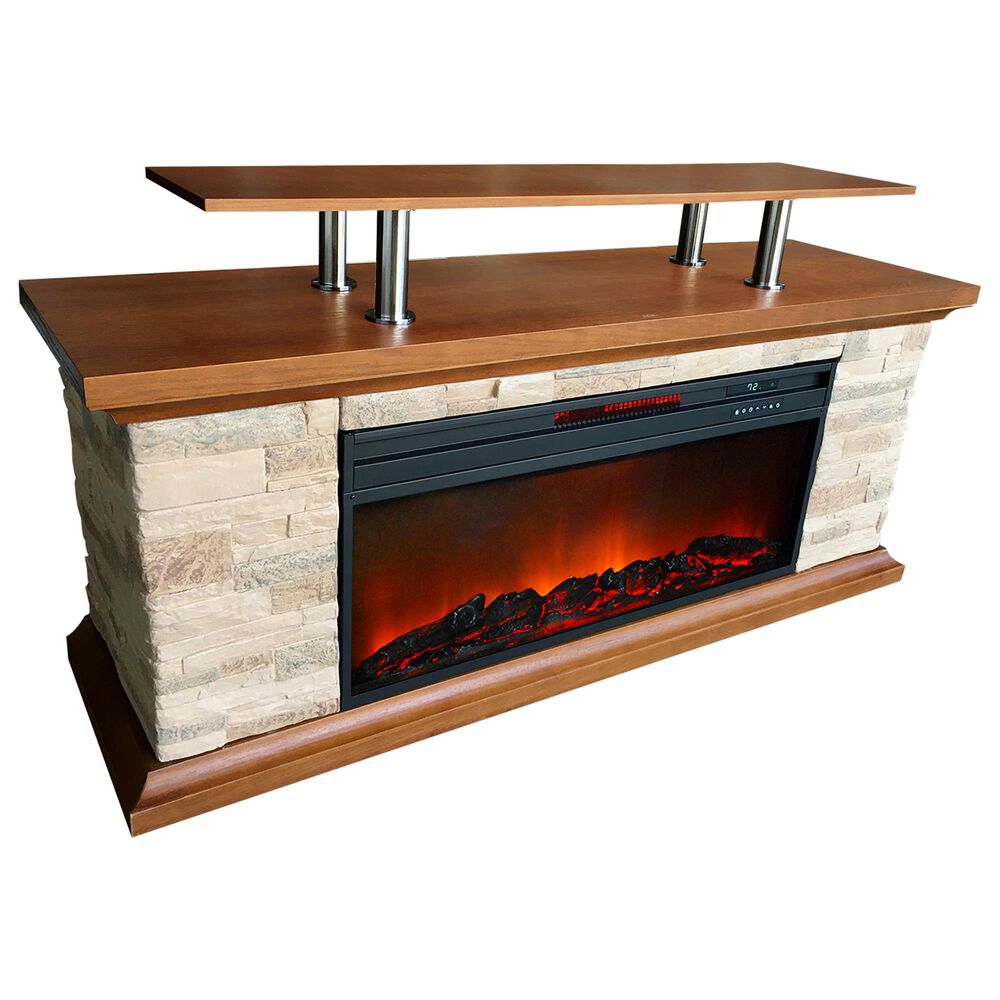 Lifesmart 60 Inch Media Fireplace, , large
