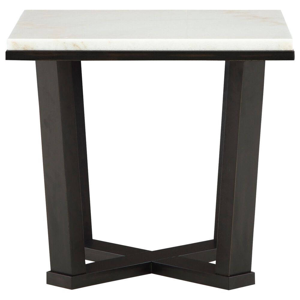 Ashley Frostead End Table in White and Dark Espresso, , large