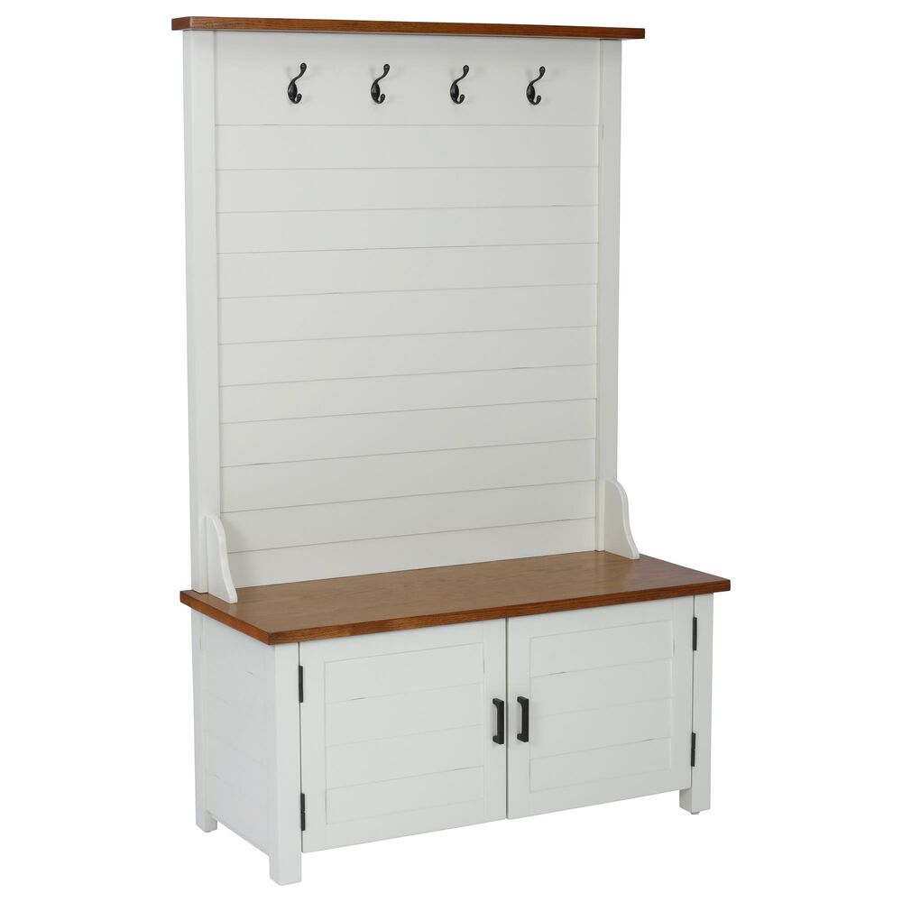 Homestyles Portsmouth Hall Tree in White, , large