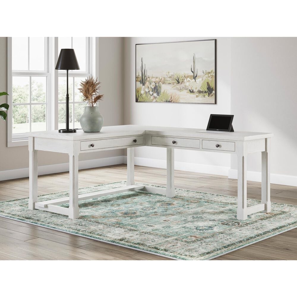 Ashley Robbinsdale Home Office Desk in Antique White, , large