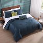 BEBEJAN Abstract Vines 5-Piece King/Cal King Comforter Set in Navy Blue, Gold and White, , large