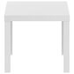 HOMLUX 20" Square Parsons Side Table in White, , large