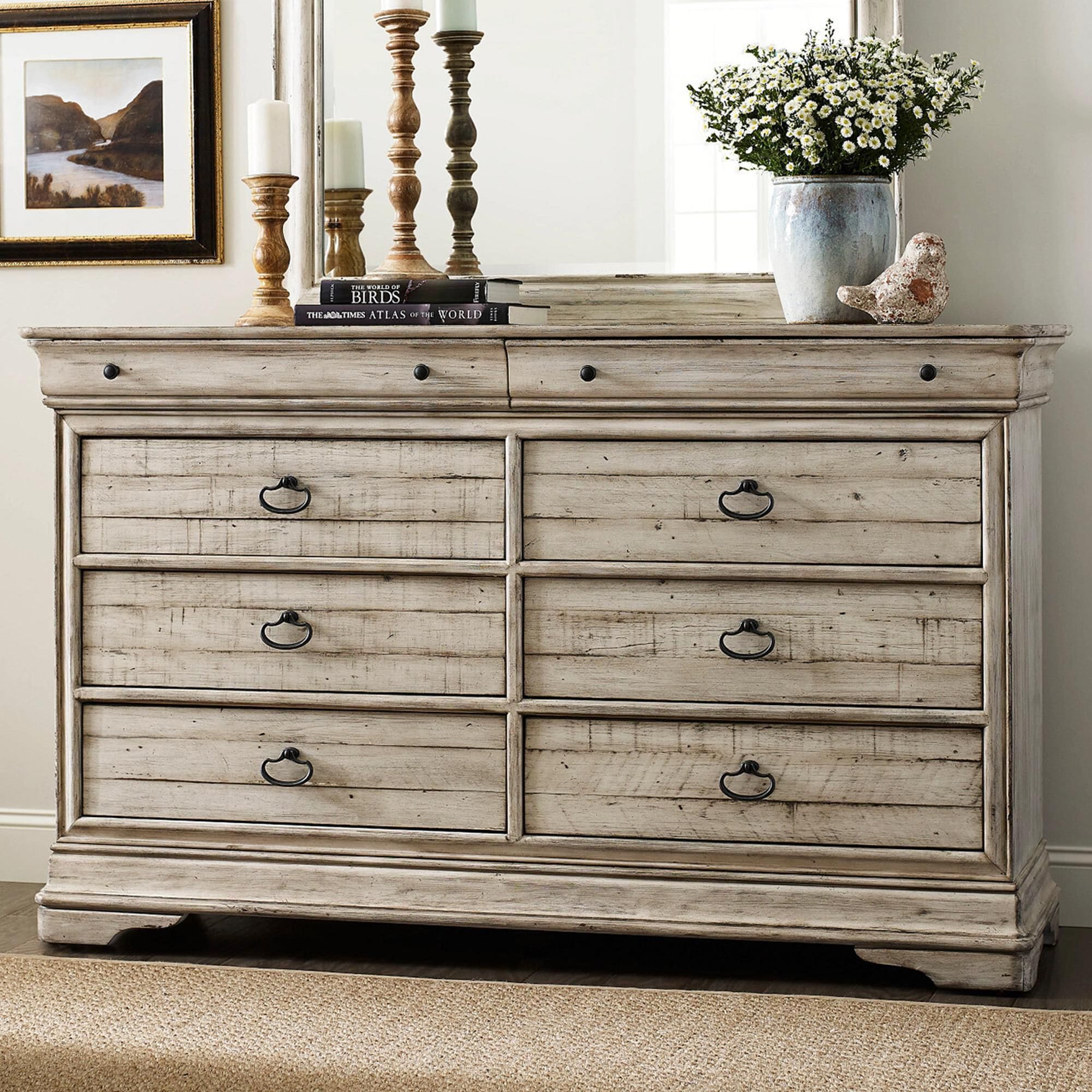 Kincaid Selwyn Whiteside 8 Drawer Dresser in Cottage White