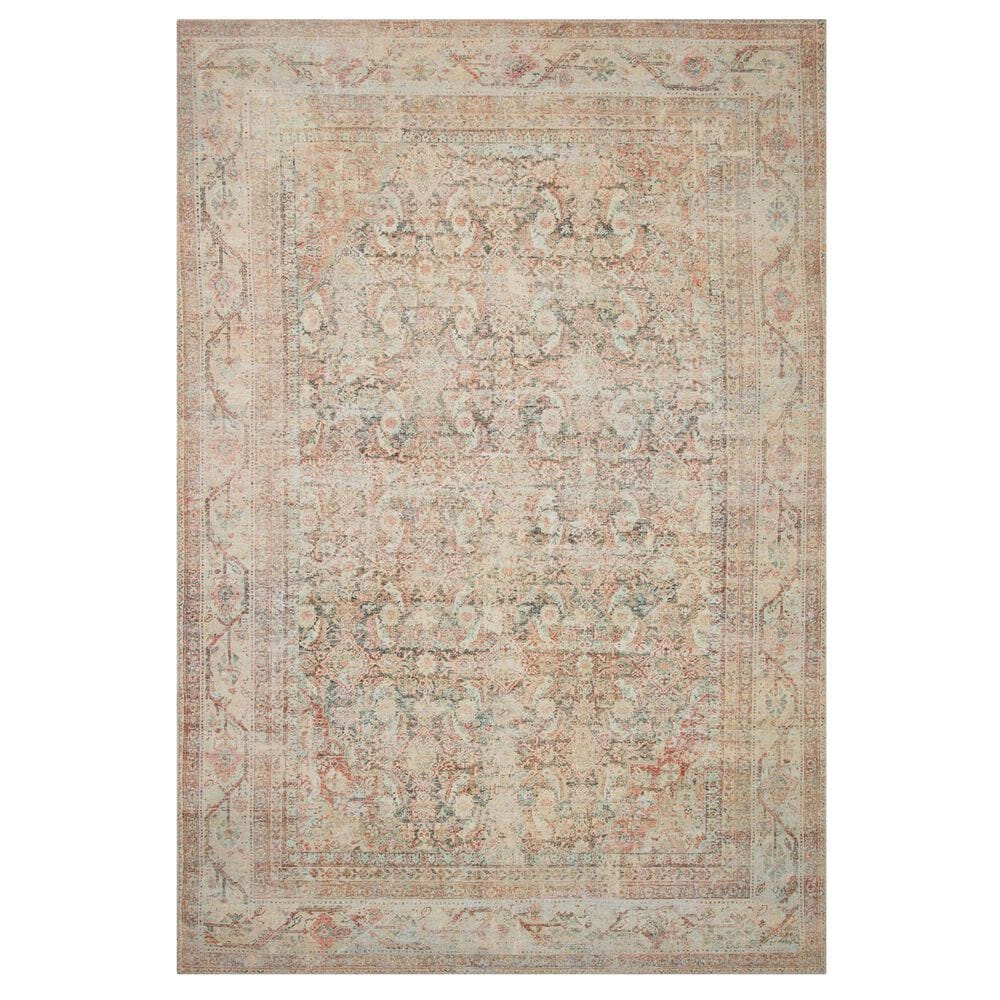 Loloi Adrian 5" x 7"6" Natural and Apricot Area Rug, , large