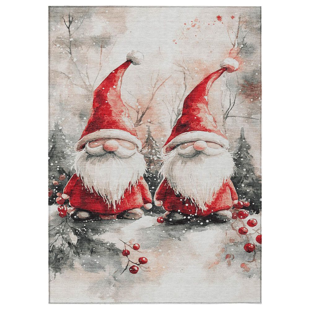 Dalyn Rug Company Wonderland WN16 5" x 7"6" Ivory Indoor/Outdoor Area Rug, , large