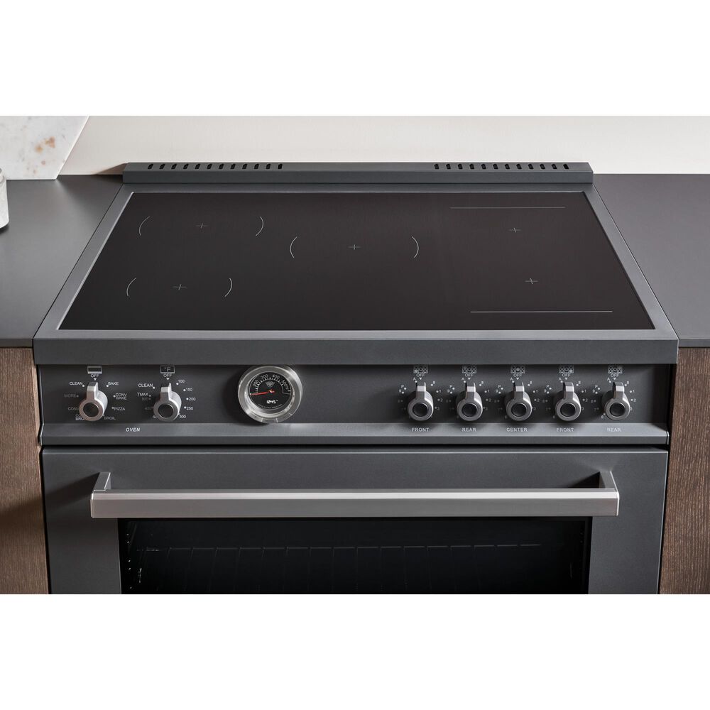 Bertazzoni Professional 7.1 Cu. Ft. Freestanding Induction Electric Range in Carboni, , large