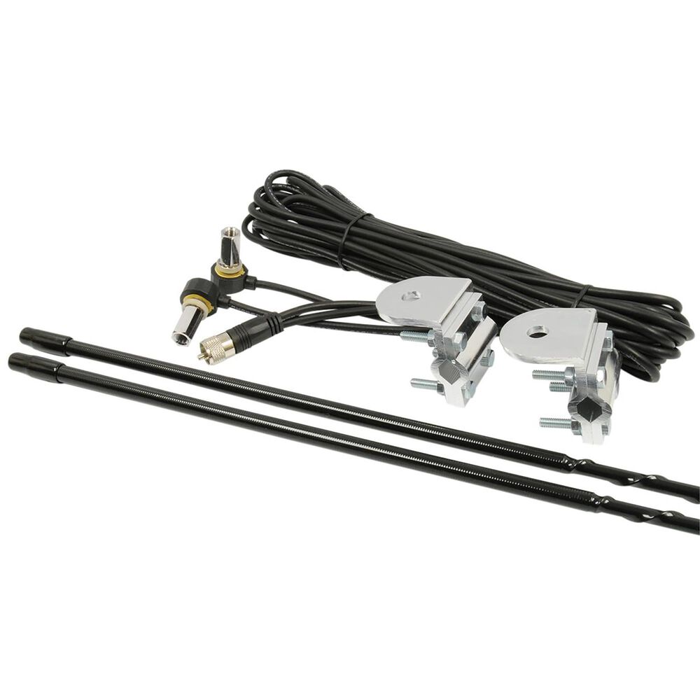 RoadPro 4Ft Dual Antenna Kit  Black, , large