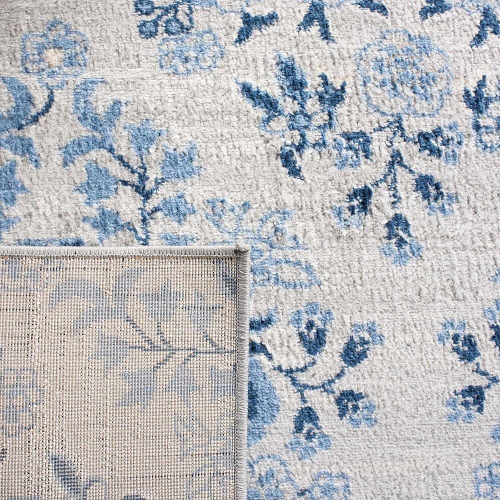 Safavieh Martha Stewart Damask 3&#39; x 5&#39; Cream and Blue Area Rug, , large