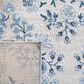 Safavieh Martha Stewart Damask 3" x 5" Cream and Blue Area Rug, , large